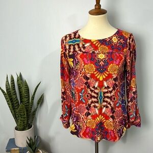 Loft open sleeve top size xs petite